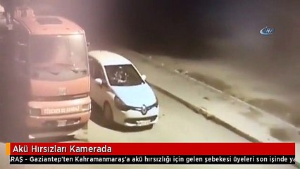 Akü Hırsızları Kamerada