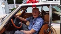 Grandpa Thinks Granddaughters Birthday Is The Big Event, Then They Lead Him To The Front Y