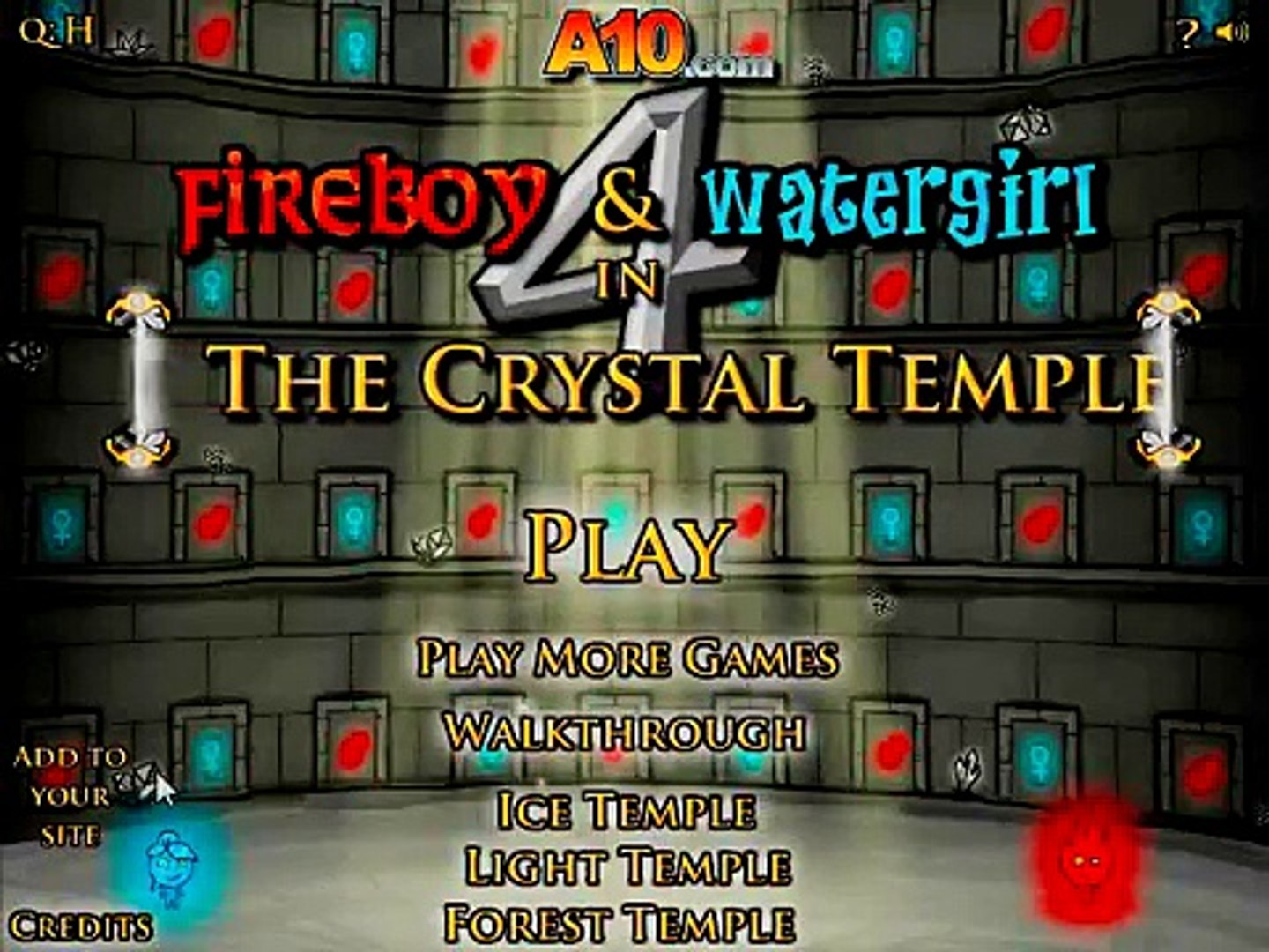 Play Fireboy and Watergirl 4 Crystal Temple