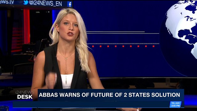 i24NEWS DESK | Abbas warns of future of states solution | Saturday, November 11th 2017