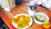 BÁNH CHÍN TẦNG MÂY-SỮA CHUA NẾP CẨM-SEN NHÃN THẠCH  _ Vietnam streetfood _ TastingVietNam