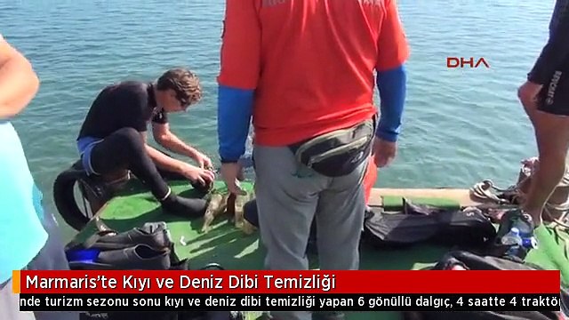 Marmaris'te Kıyı ve Deniz Dibi Temizliği