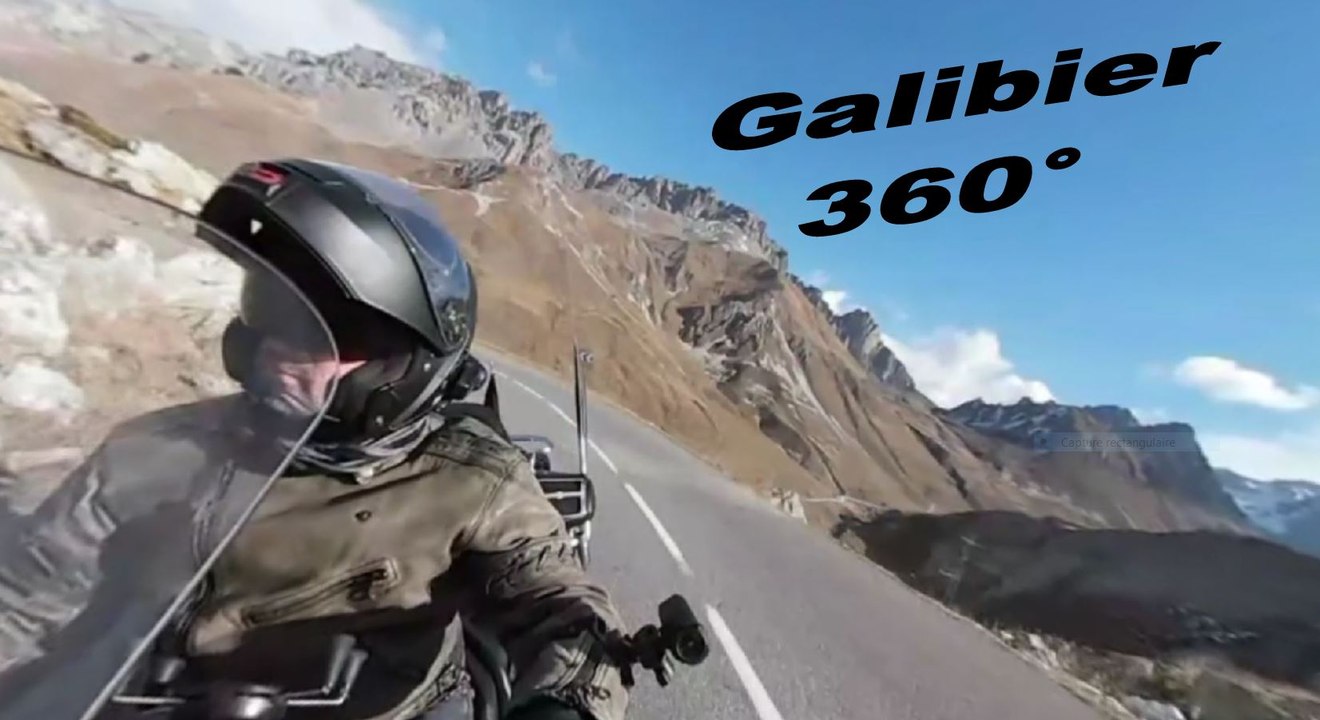 Col du Galibier - Une partie de la montée  côté Valloire - Goldwing 1800 - hayadada