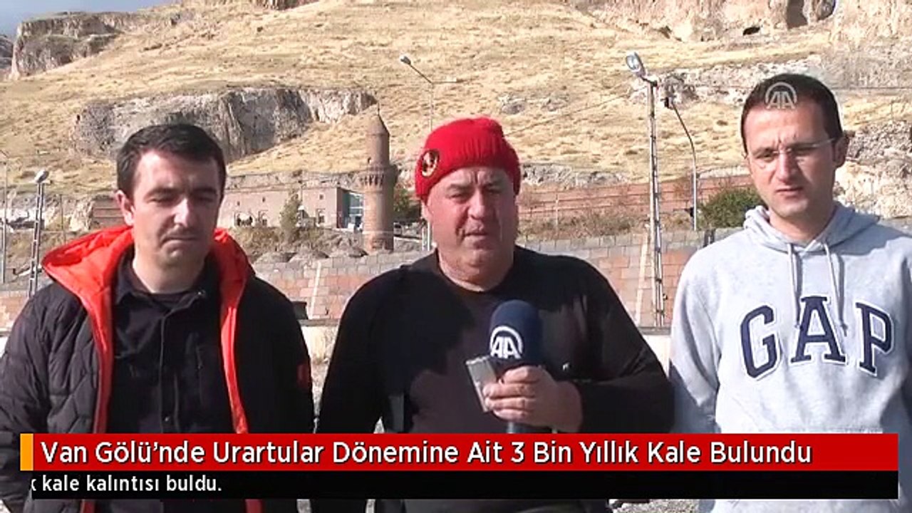 Van Gölü'nde Urartular Dönemine Ait 3 Bin Yıllık Kale Bulundu