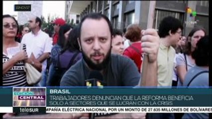 Trabajadores de Brasil evidencian masivo rechazo a reforma laboral