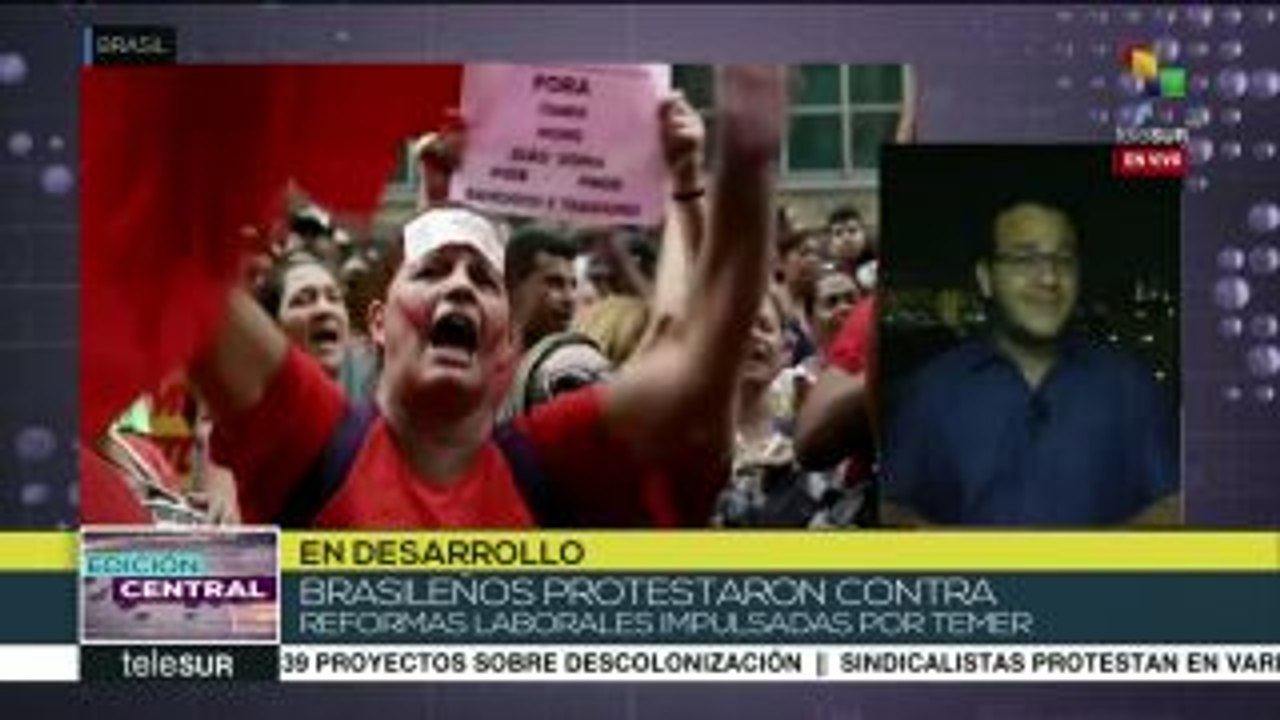 Trabajadores de Brasil rechazan retrocesos en sus derechos laborales