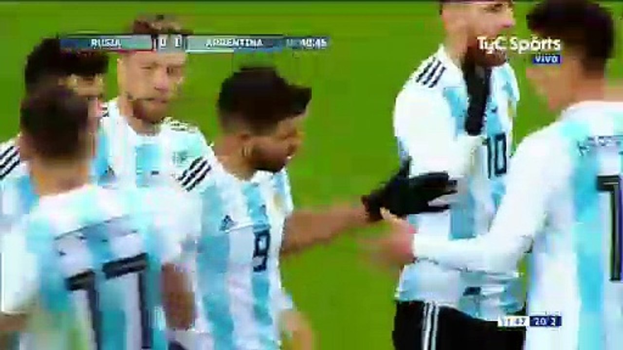 Russia vs Argentina 0-1 Goal & Highlights