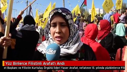 Yüz Binlerce Filistinli Arafat'ı Andı
