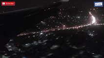 Delhi airport low visibility aero plane landing at night | Delhi looks beautiful