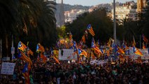 Barcelona: Demonstrationen gegen die Inhaftierung der Separatisten