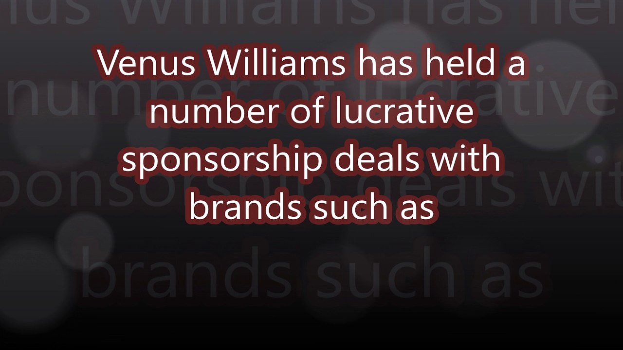 Venus Williams Sponsership