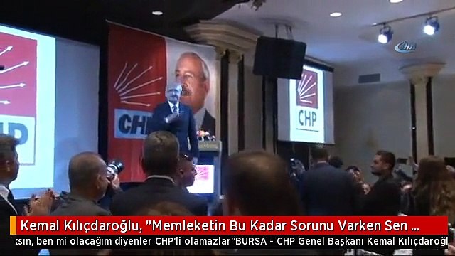 Kemal Kılıçdaroğlu, Memleketin Bu Kadar Sorunu Varken Sen mi Delege Olacaksın, Ben mi Olacağım...