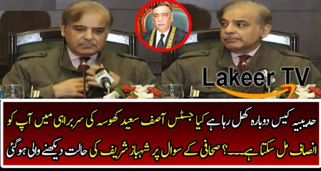 Shahbaz Sharif Responses Over Question Regarding Hudebia Case