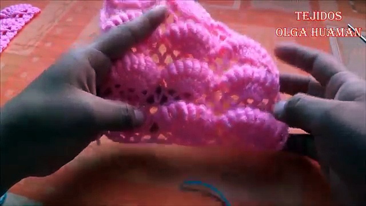 punto a crochet para colchita de bebe