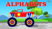 Monster Truck Alphabets | learn abc | monster trucks abc | kindergarten