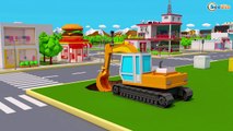 Mini Truck Colors for Kids - Cars & Trucks 3D Animation in Kids Cartoon & Nursery Rhymes Songs