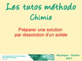 Comment réaliser une dissolution ?