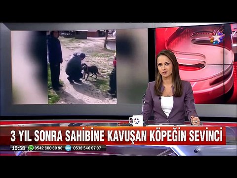 3 yıl sonra sahibine kavuşan köpeğin sevinci ile futbolcu çalımlayan köpek