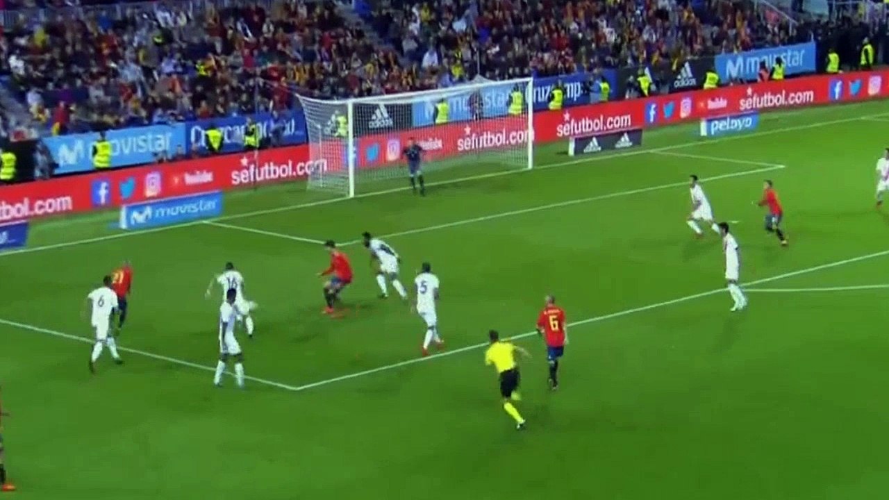 Alvaro Morata Goal Spain 2 - 0 Costa Rica 11-11-2017