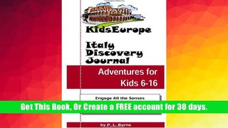 Popular Kids Europe Italy Discovery Journal  Bestseller