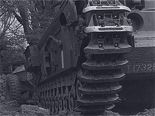 The Churchill Crocodile A22F Flamethrowing Tank 1944