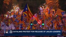 i24NEWS DESK | Catalans protest for release of jailed leaders | Saturday, November 11th 2017