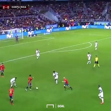 Isco pulled off a lovely nutmeg! during Spain's clash against Costa Rica 11_1