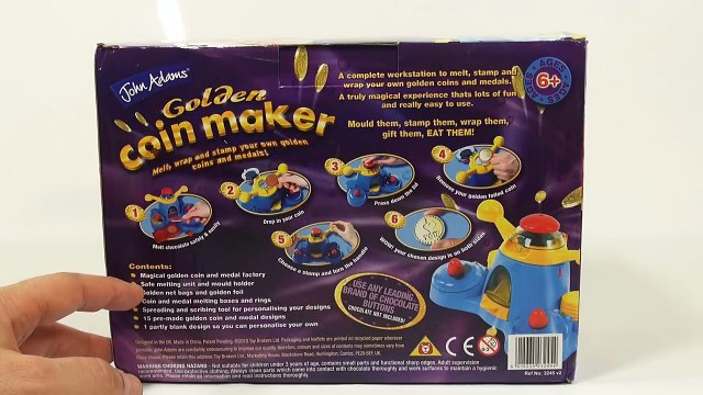 Golden Coin Maker Set - Make Your Own Chocolate Coins! - John Adams - Kids Chocolate Candy Maker