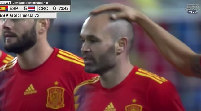 Andres Iniesta Goal HD - Spain 5 - 0 Costa Rica - 11.11.2017 (Full Replay)