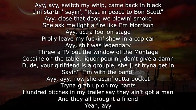 Post Malone - Rockstar ft. 21 Savage (Lyrics on Screen)