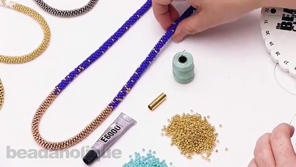 How to Make the Long Beaded Kumihimo Necklace Kit (Abridged Version)