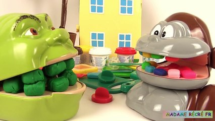 Shrek et le Singe Mangent Menu Hamburger Frites Play Doh