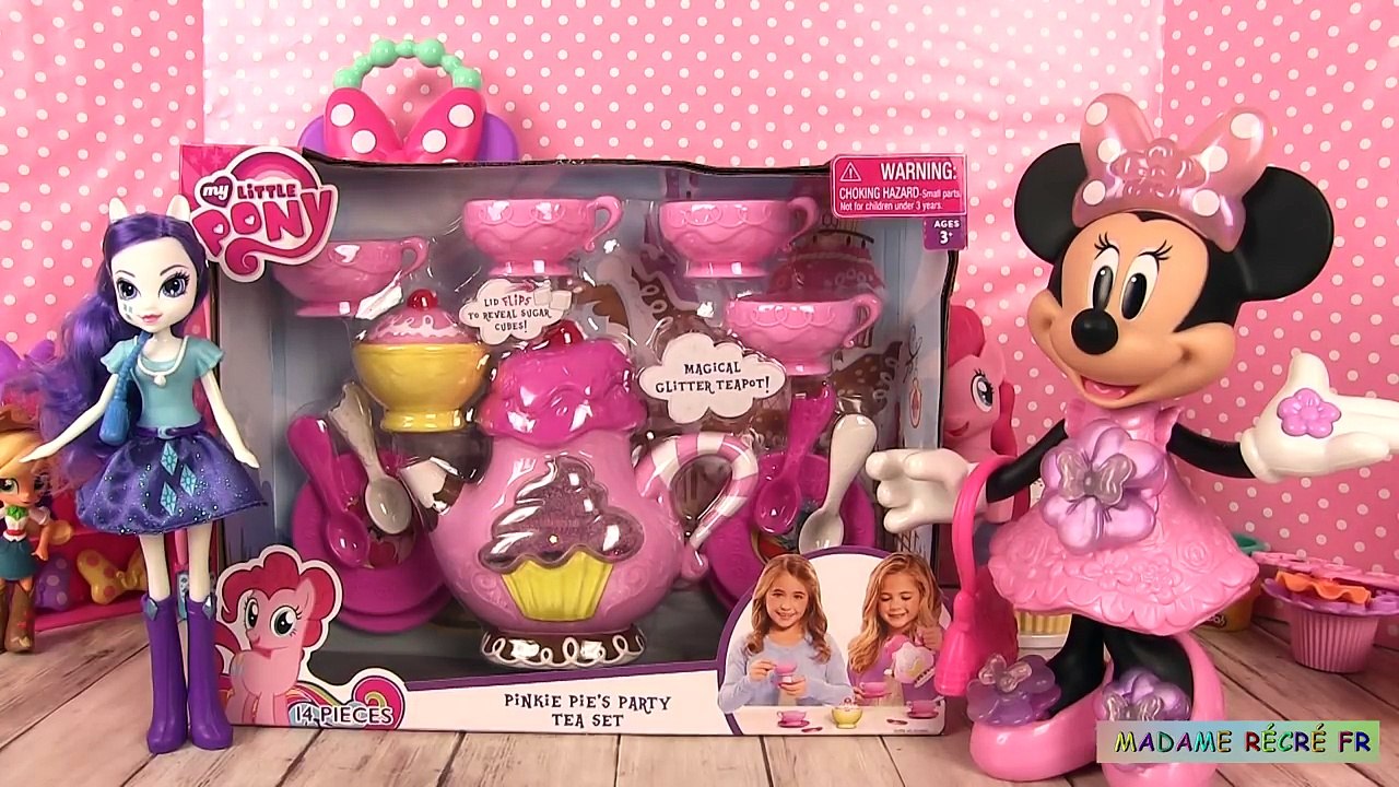 Play Doh My Little Pony et Service à Thé MLP ♦ Pâte à Modeler Cupcakes avec Minnie Mouse