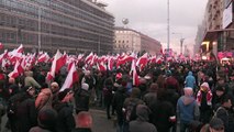 Marcha nacionalista en Polonia por Fiesta de Independencia