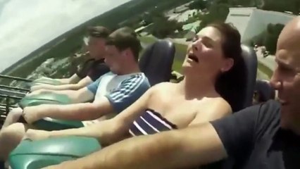 Elle va passer un sale moment dans ces montagnes russes