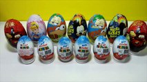 13 incredible surprise eggs princes of cars 2 mickey mause Disney Phineas and Ferb Kinder Surprise