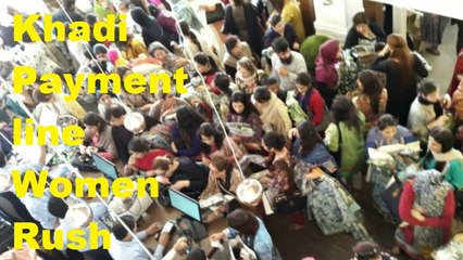 Women rush to buy Khadi at 40 percent discount at luckyone karachi