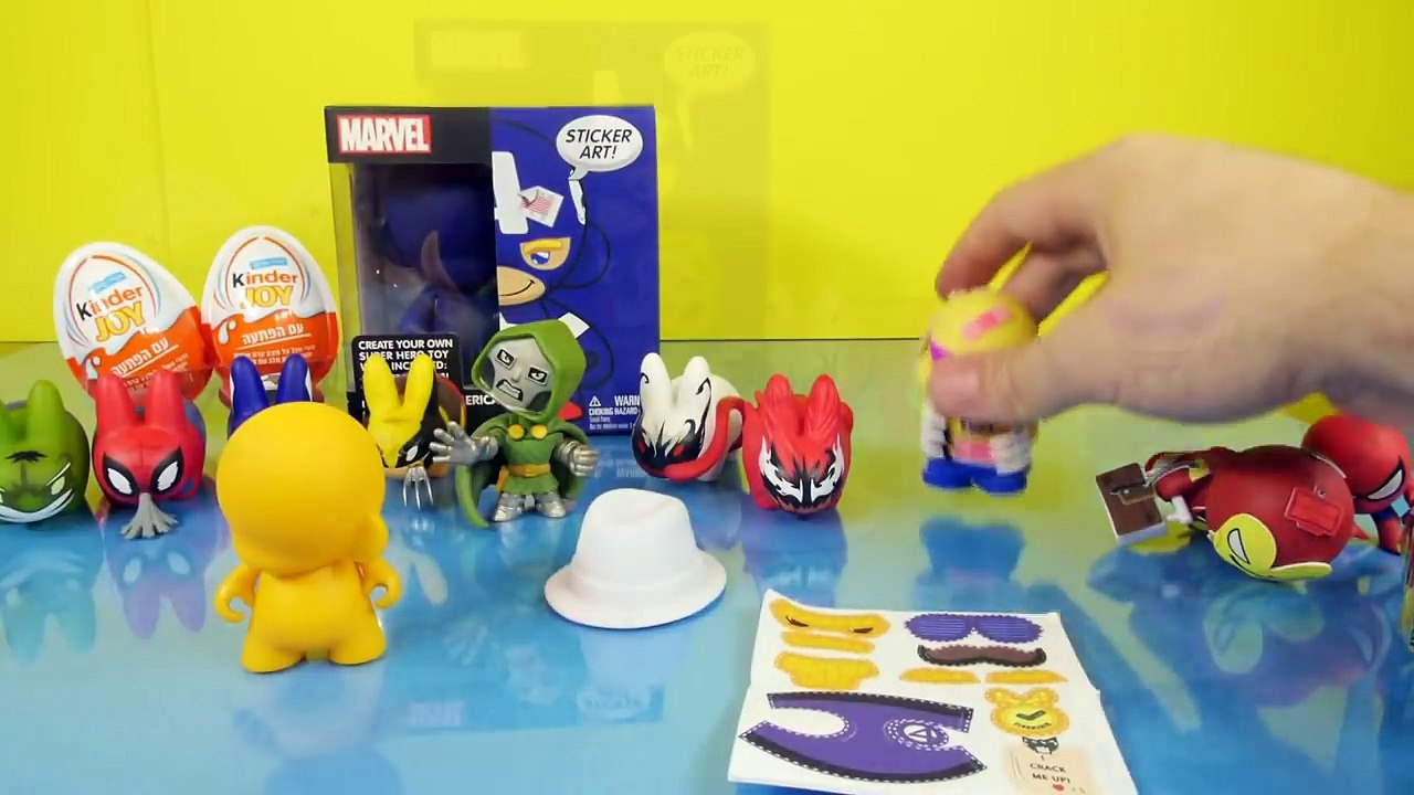 Kinder Joy Surprise Eggs Captain America Do It Yourself Toy Marvel Superhero Blind Box Toys