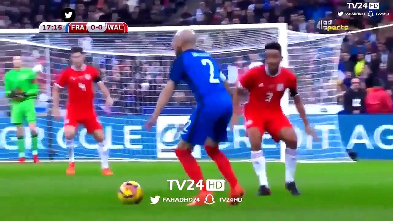 أهداف مباراة فرنسا(2-0)  ويلز - تعليق عربي  (10- 11- 2017)  مباراة ودية