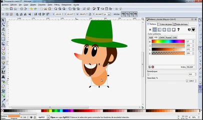 Video Tutorial de Inkscape en Español 9: Dibujar y animar un personaje