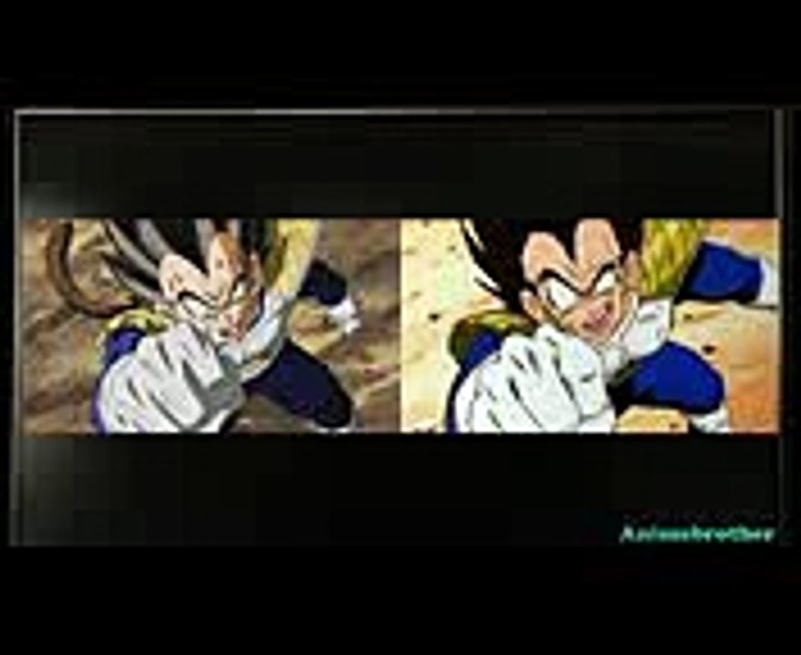 Dragon ball Z Kai Vegeta Great Ape Transformation Comparison (90s version Vs Remastered Version)