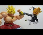 DBZ Stop Motion Fight - SSGSS Vegeta vs Broly