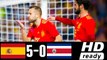 SPAIN vs COSTA RICA 5-0 ● All Goals & Highlights HD ● 11 Nov 2017 - FRIENDLY