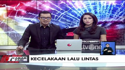 Supir Mengantuk, Mobil Tabrak Motor dan Gerobak Jajanan