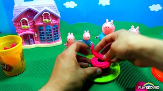 Peppa Pig en español Huevos Sorpresas Gigantes de Plasticina Play Doh