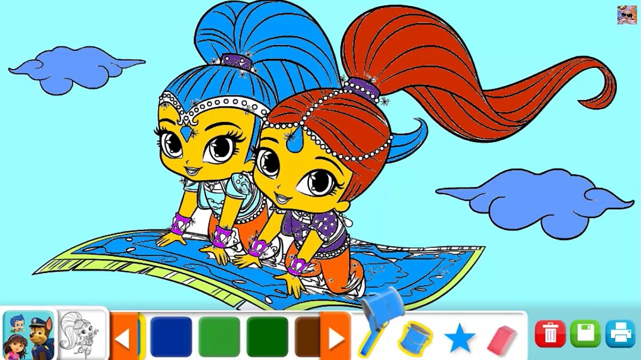 Shimmer and Shine - Kolorowanki dla Dzieci - Coloring Book