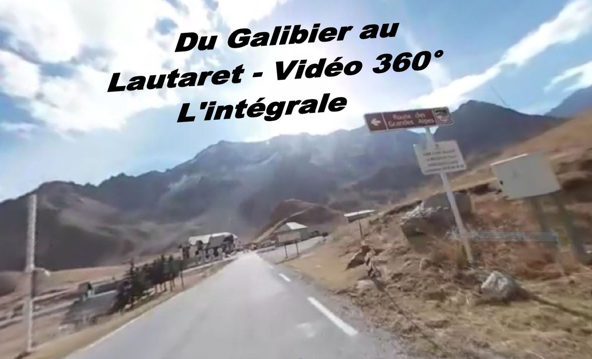L'intégralité de la route entre le col du Galibier et le col du Lautaret - Vidéo 360° - Goldwing 1800
