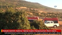 Yüksek Gerilim Hattına Takılan Kadın Paraşütçünün Ölüm Kalım Savaşı