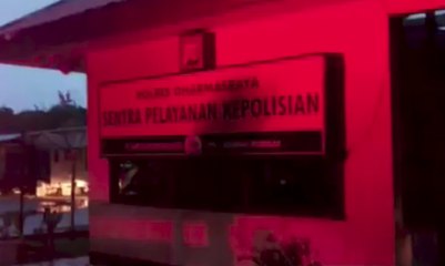 Polres Dharmasraya Diserang