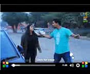 A girl makes noise in the car funny video